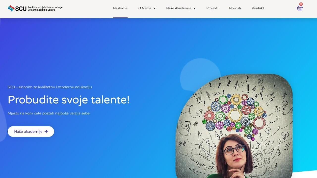 SCU website - Project Manager