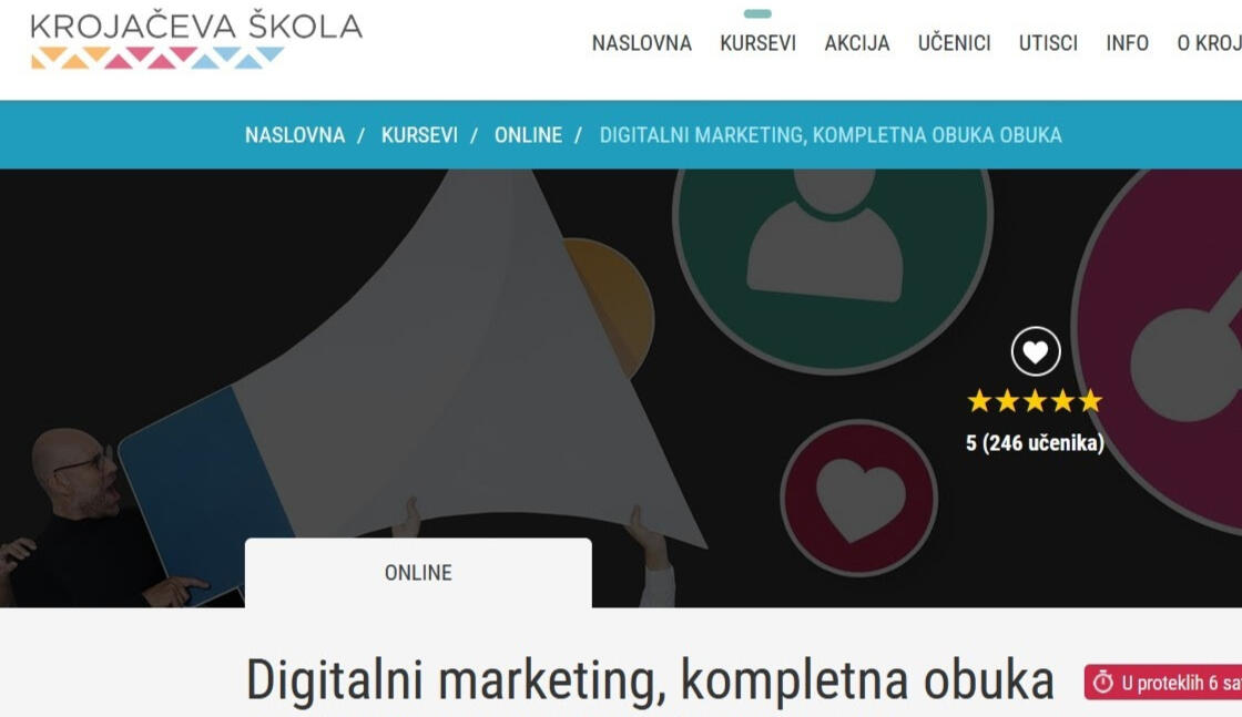 Digital Marketing Complete Online Course - Krojaceva Skola